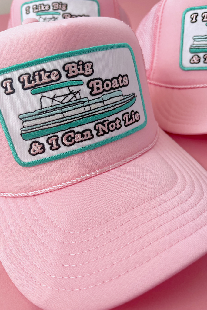 I Like Big Boats Trucker Hat-Hats-Hats By Madi-Usher & Co - Women's Boutique Located in Atoka, OK and Durant, OK