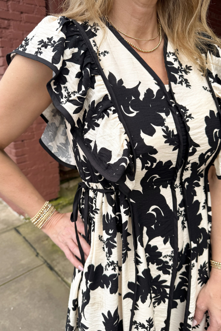 Lowen Midi Dress-6- Dress/Romp/Jump-ENTRO-Usher & Co - Women's Boutique Located in Atoka, OK and Durant, OK