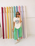 Luckiest Girl Tee-1- Tops-Etta + East-Usher & Co - Women's Boutique Located in Atoka, OK and Durant, OK