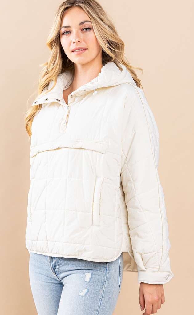 Madison Cloud Pullover-Cream-OUTERWEAR-TCEC-Usher & Co - Women's Boutique Located in Atoka, OK and Durant, OK