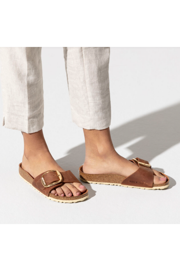 Birkenstock: Madrid Big Buckle-Cognac-9- Shoes-BIRKENSTOCK-Usher & Co - Women's Boutique Located in Atoka, OK and Durant, OK