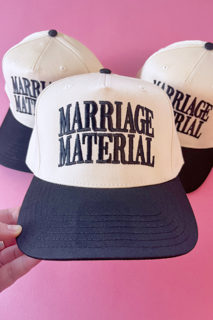 MADLEY: Marriage Material Vintage Hat-Hats-MADLEY-Usher & Co - Women's Boutique Located in Atoka, OK and Durant, OK