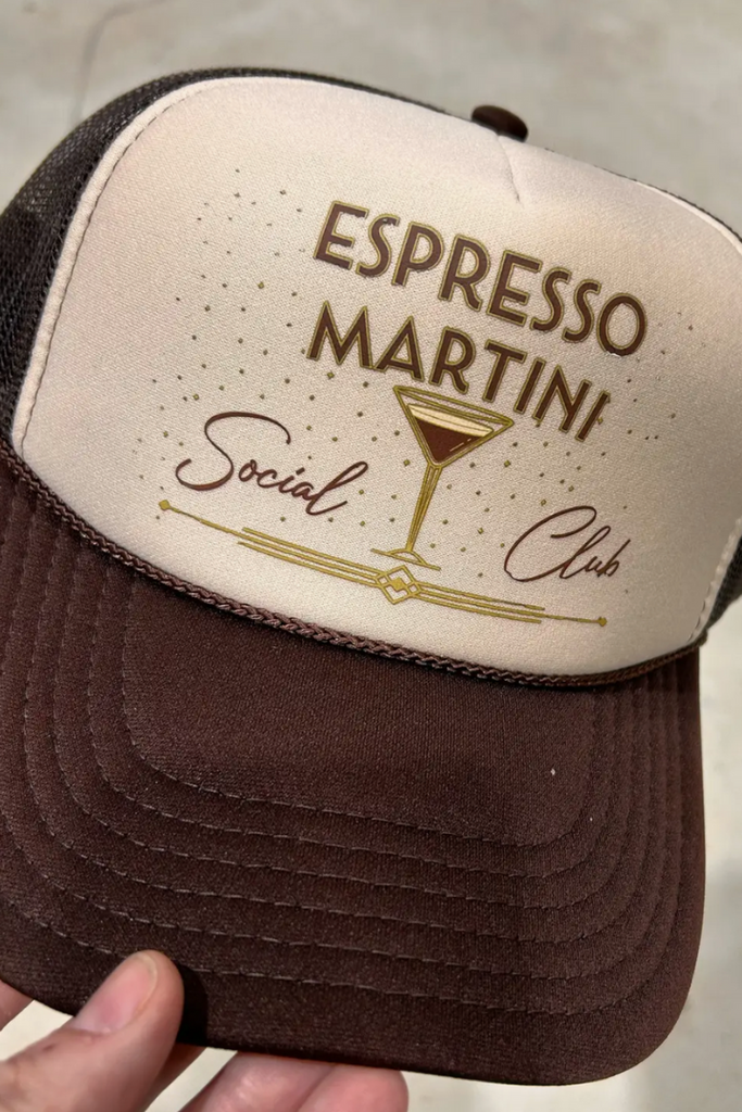 Espresso Martini Trucker Hat-Hats-Vibes Hat Company-Usher & Co - Women's Boutique Located in Atoka, OK and Durant, OK