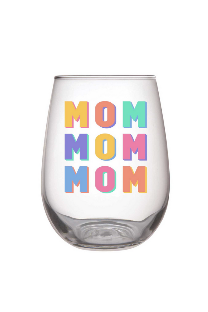 Mom Stemless Wine Glass-Gifts-Slant-Usher & Co - Women's Boutique Located in Atoka, OK and Durant, OK