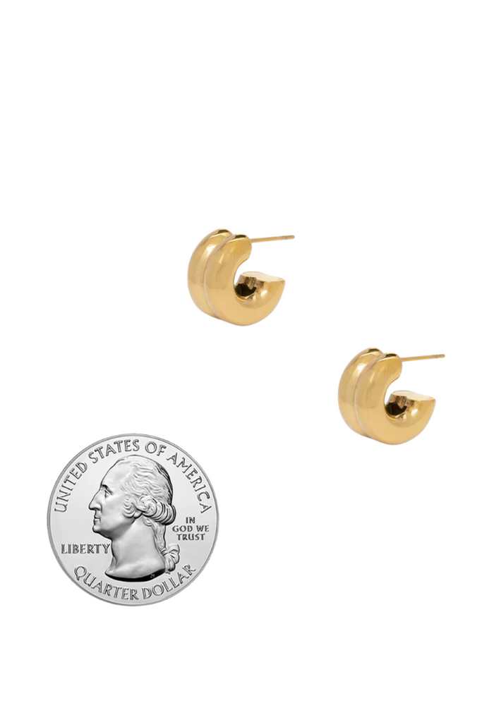 Nash Baby Hoops-Earrings-BRACHA-Usher & Co - Women's Boutique Located in Atoka, OK and Durant, OK