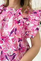 Nina Blouse-1- Tops-ENTRO-Usher & Co - Women's Boutique Located in Atoka, OK and Durant, OK