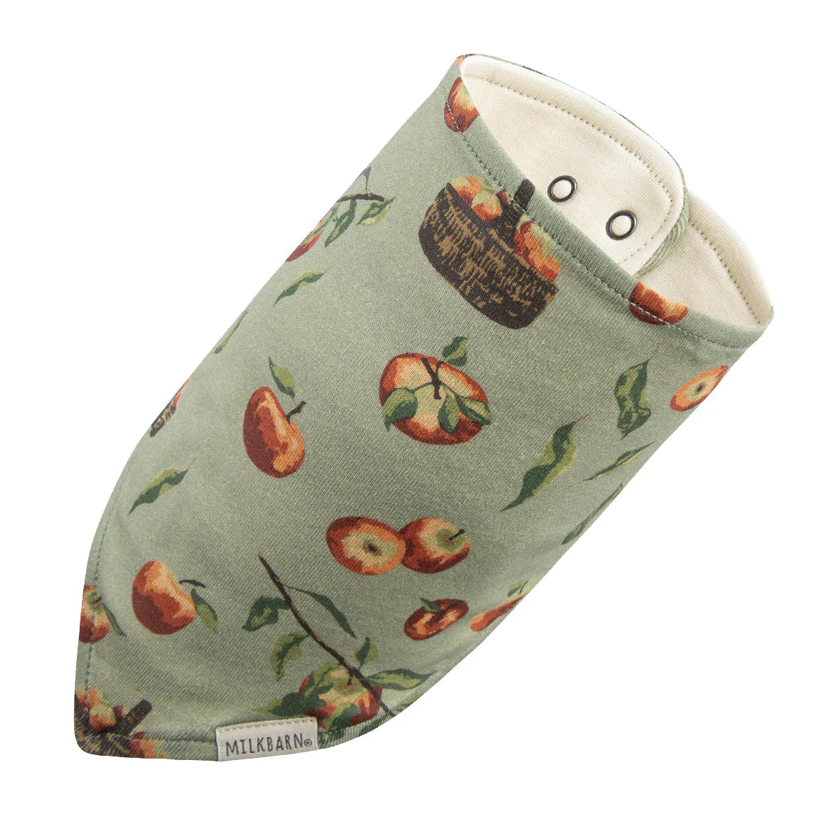 Organic Cotton Kerchief Bib-Apple Orchard-12- Baby/Kids/Men-Milkbarn-Usher & Co - Women's Boutique Located in Atoka, OK and Durant, OK