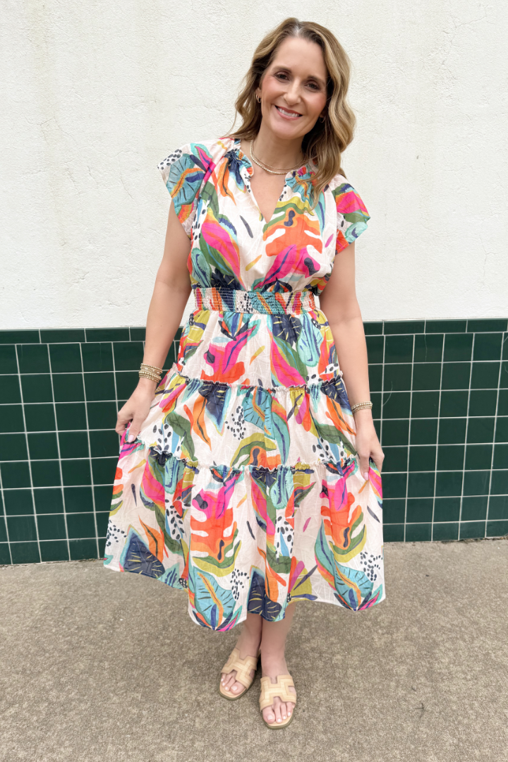 Paradise Midi Dress-6- Dress/Romp/Jump-Umgee-Usher & Co - Women's Boutique Located in Atoka, OK and Durant, OK