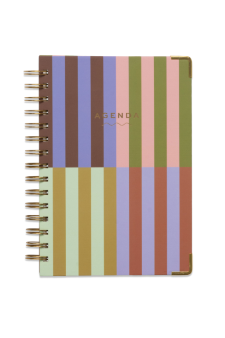 Undated Perpetual Planner-Bold Stripe-11- Gift/Home-Designworks-Usher & Co - Women's Boutique Located in Atoka, OK and Durant, OK
