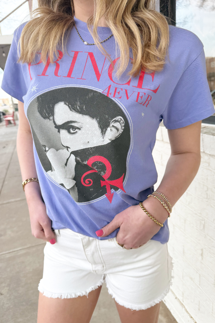 DAYDREAMER: Prince 4Ever Tour Tee-1- Tops-DAYDREAMER-Usher & Co - Women's Boutique Located in Atoka, OK and Durant, OK