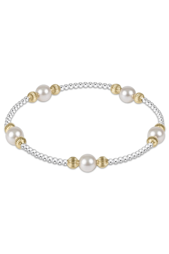 enewton: Purpose Dignity Pearl 6mm Bracelet-Mixed Metal-7- Jewelry-ENEWTON-Usher & Co - Women's Boutique Located in Atoka, OK and Durant, OK