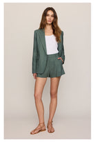 Z Supply: Vantage Linen Short - Everglade-4- Bottoms-Z Supply-Usher & Co - Women's Boutique Located in Atoka, OK and Durant, OK