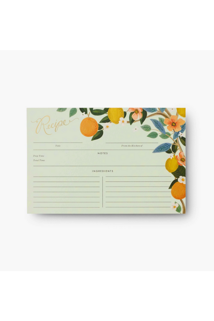 Citrus Grove Recipe Cards-Kitchen-Rifle Paper Co-Usher & Co - Women's Boutique Located in Atoka, OK and Durant, OK