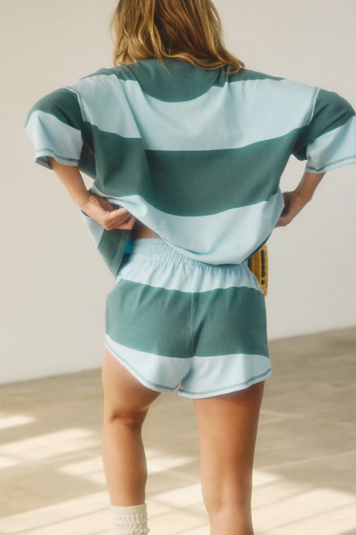 FP Movement: Retro Rugby Set-Heritage Green Combo-3- Sets/Lounge-Free People Movement-Usher & Co - Women's Boutique Located in Atoka, OK and Durant, OK