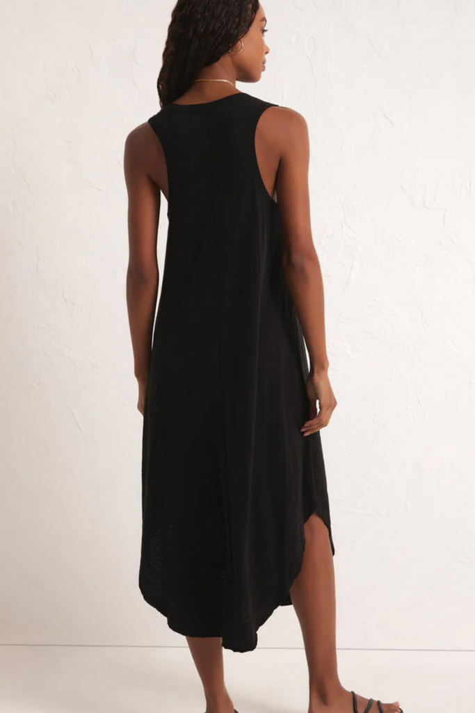 Z Supply: Reverie Slub Dress-Black-Dresses-Z SUPPLY-Usher & Co - Women's Boutique Located in Atoka, OK and Durant, OK