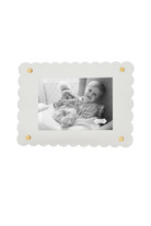 Scalloped Acrylic Frame-11- Gift/Home-MUD PIE-Usher & Co - Women's Boutique Located in Atoka, OK and Durant, OK