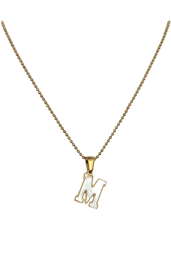 School Girl Initial Necklace-Necklaces-Farrah B-Usher & Co - Women's Boutique Located in Atoka, OK and Durant, OK