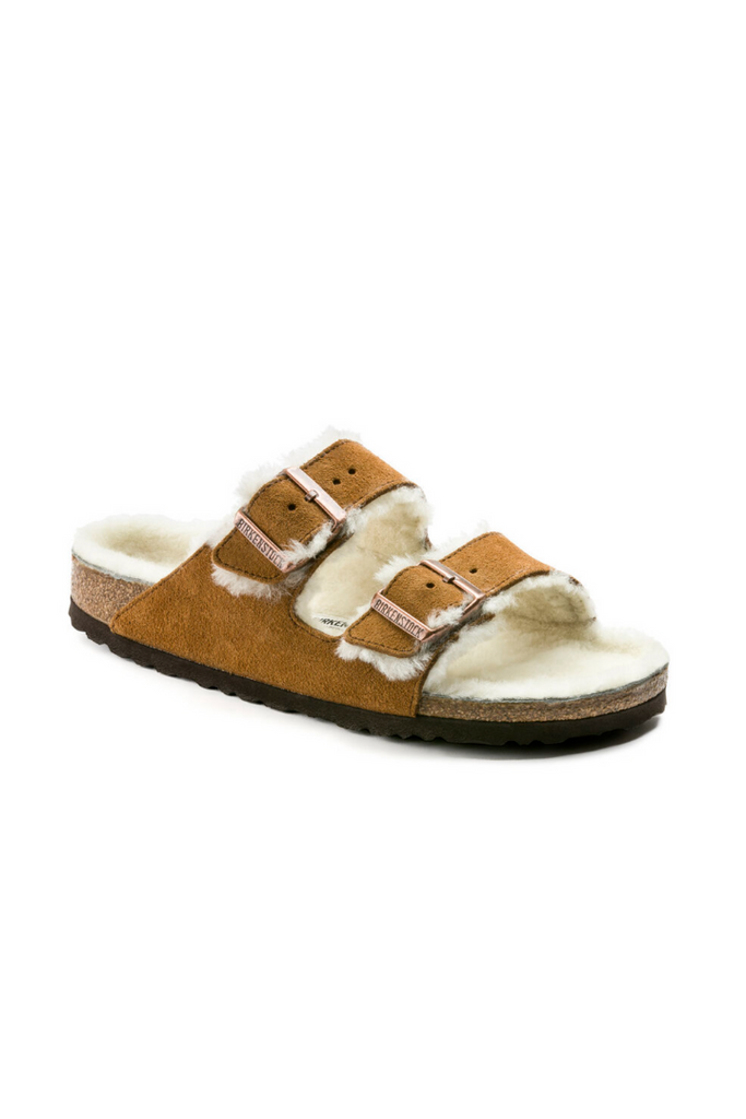 Birkenstock: Arizona-Shearling Mink-Sandals-Birkenstock-Usher & Co - Women's Boutique Located in Atoka, OK and Durant, OK