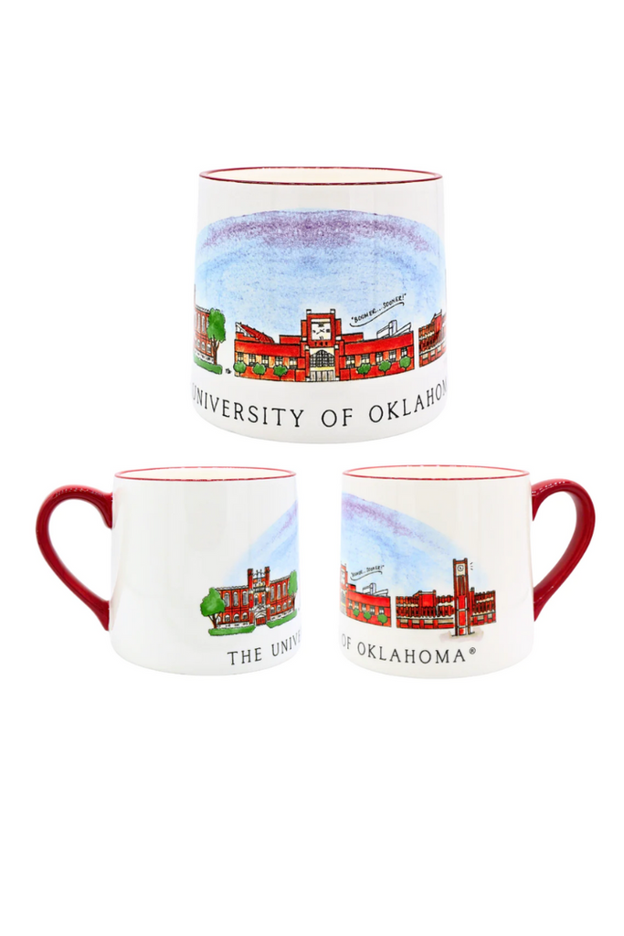 OU Skyline Mug-Gifts-Valliant Gifts-Usher & Co - Women's Boutique Located in Atoka, OK and Durant, OK