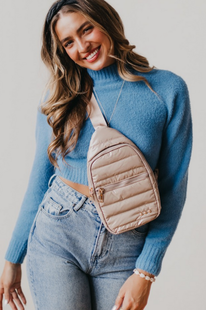 Sonali Sling Bag-Taupe-Bags & Wallets-Pretty Simple-Usher & Co - Women's Boutique Located in Atoka, OK and Durant, OK