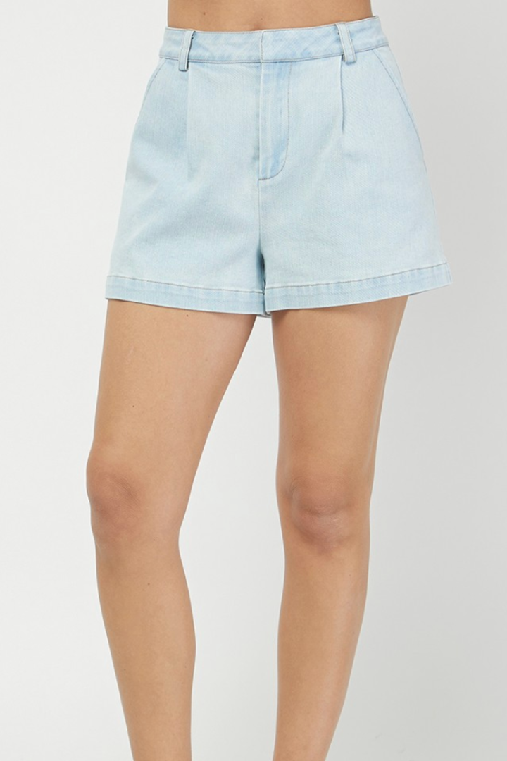 Sophia Denim Paperbag Shorts-4- Bottoms-Needi-Usher & Co - Women's Boutique Located in Atoka, OK and Durant, OK