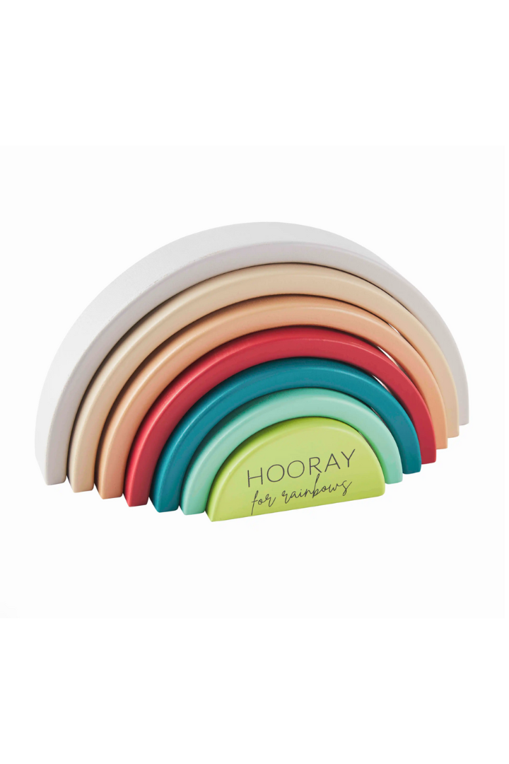 Green Rainbow Stacking Toy-12- Baby/Kids/Men-MUD PIE-Usher & Co - Women's Boutique Located in Atoka, OK and Durant, OK