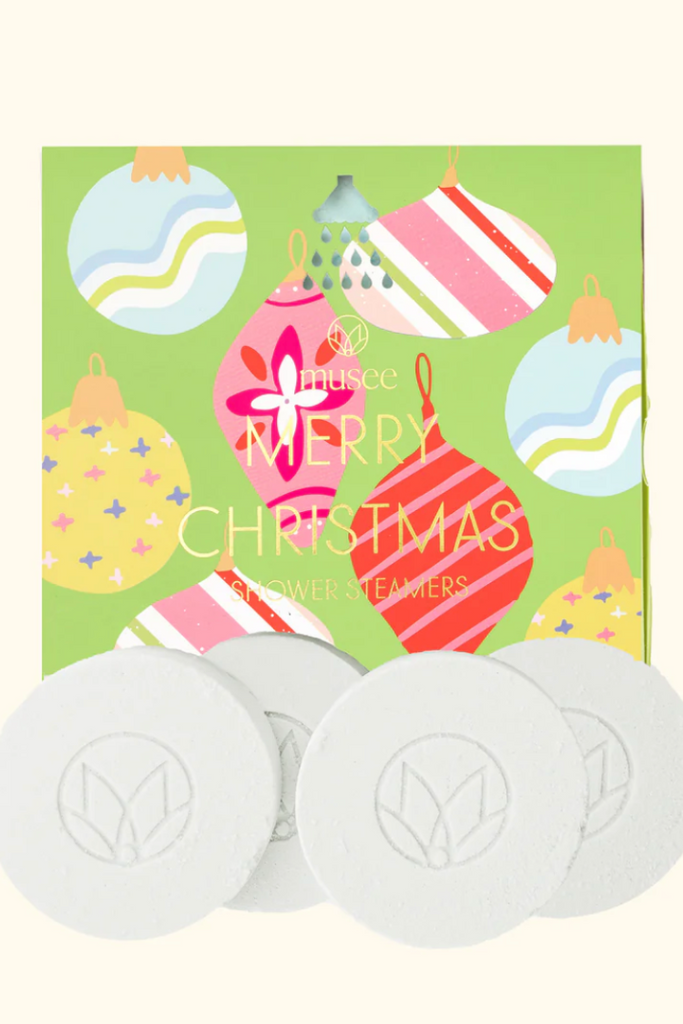 Musee: Merry Christmas Shower Steamers-Soap/Lotion-Musee-Usher & Co - Women's Boutique Located in Atoka, OK and Durant, OK
