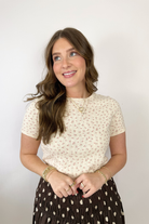 Sweetest Pointelle Tee-1- Tops-Things Between-Usher & Co - Women's Boutique Located in Atoka, OK and Durant, OK