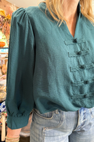 Timeless Romance Top-Green-1- Tops-ENTRO-Usher & Co - Women's Boutique Located in Atoka, OK and Durant, OK
