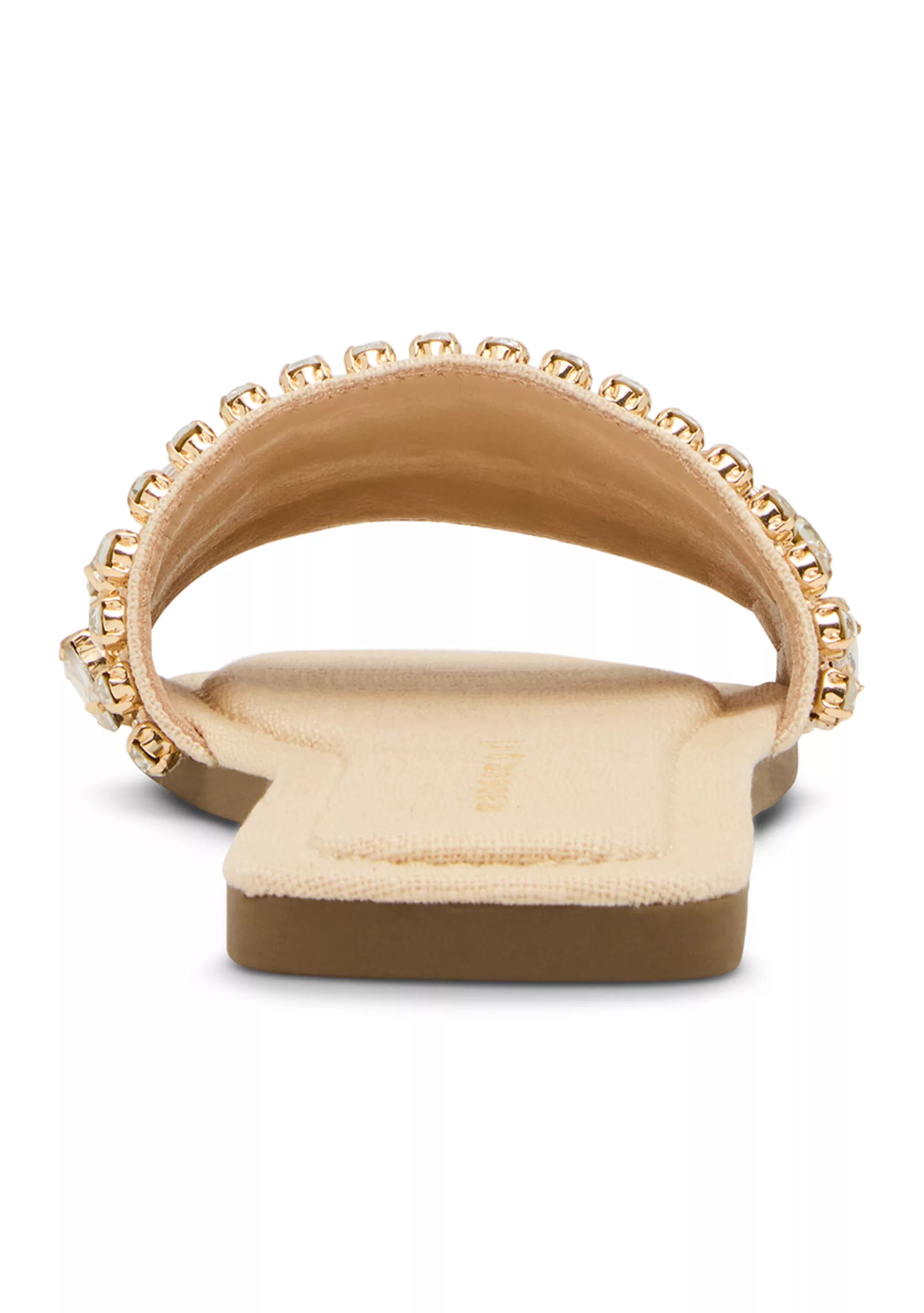 Madden Girl: Toast Jeweled Slide Sandals-9- Shoes-Steve Madden-Usher & Co - Women's Boutique Located in Atoka, OK and Durant, OK
