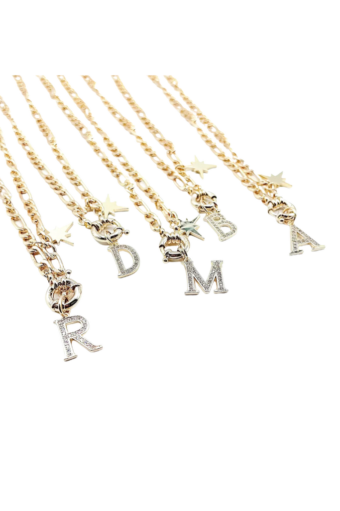 Treasure Initial Necklace-Necklaces-Treasure Jewels-Usher & Co - Women's Boutique Located in Atoka, OK and Durant, OK