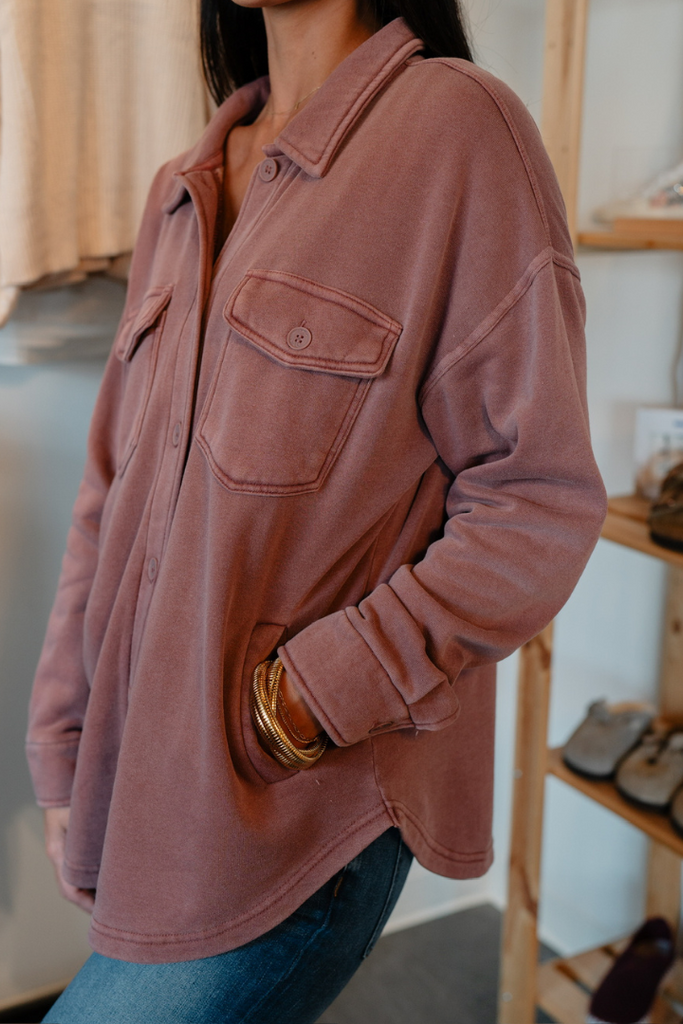 Tyler Jacket-Malbec-OUTERWEAR-THREAD AND SUPPLY-Usher & Co - Women's Boutique Located in Atoka, OK and Durant, OK