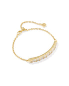 Kendra Scott: Jamie Bracelet-Gold White CZ-7- Jewelry-KENDRA SCOTT-Usher & Co - Women's Boutique Located in Atoka, OK and Durant, OK