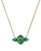 Kendra Scott: Abbie Crystal Short Pendant Necklace-Gold Green Mix-7- Jewelry-KENDRA SCOTT-Usher & Co - Women's Boutique Located in Atoka, OK and Durant, OK