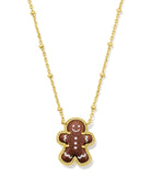 Kendra Scott Gingerbread Short Pendant Necklace-Gold Brown-7- Jewelry-KENDRA SCOTT-Usher & Co - Women's Boutique Located in Atoka, OK and Durant, OK
