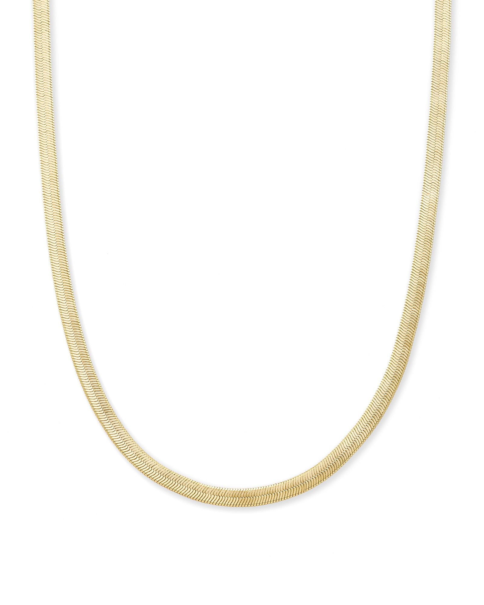 Kendra Scott: Kassie Chain Necklace-Gold Metal-7- Jewelry-Kendra Scott-Usher & Co - Women's Boutique Located in Atoka, OK and Durant, OK
