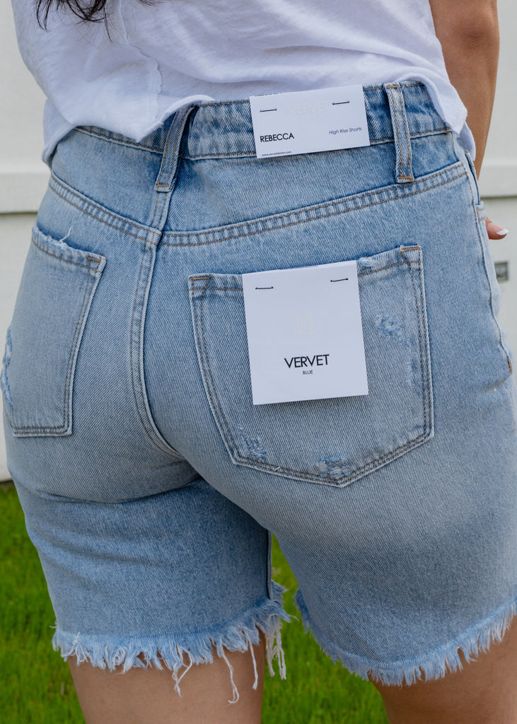 Vervet: Illumine Jean Shorts-Shorts-Vervet-Usher & Co - Women's Boutique Located in Atoka, OK and Durant, OK