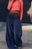 FP Movement: Wish It Wide Leg Pant-Blue Indigo-4- Bottoms-Free People Movement-Usher & Co - Women's Boutique Located in Atoka, OK and Durant, OK