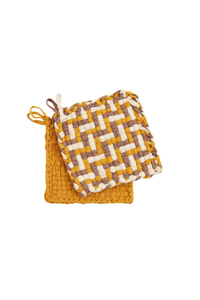 Woven Pot Holder-Kitchen-Mudpie-Usher & Co - Women's Boutique Located in Atoka, OK and Durant, OK