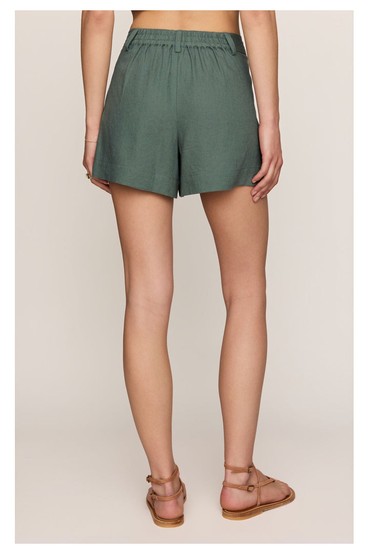 Z Supply: Vantage Linen Short - Everglade-4- Bottoms-Z Supply-Usher & Co - Women's Boutique Located in Atoka, OK and Durant, OK