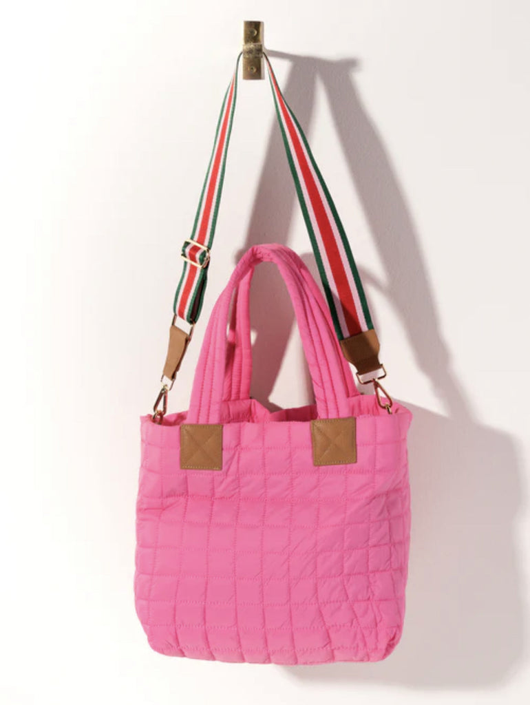 Ezra Tote Pink-Bags & Wallets-Shiraleah-Usher & Co - Women's Boutique Located in Atoka, OK and Durant, OK
