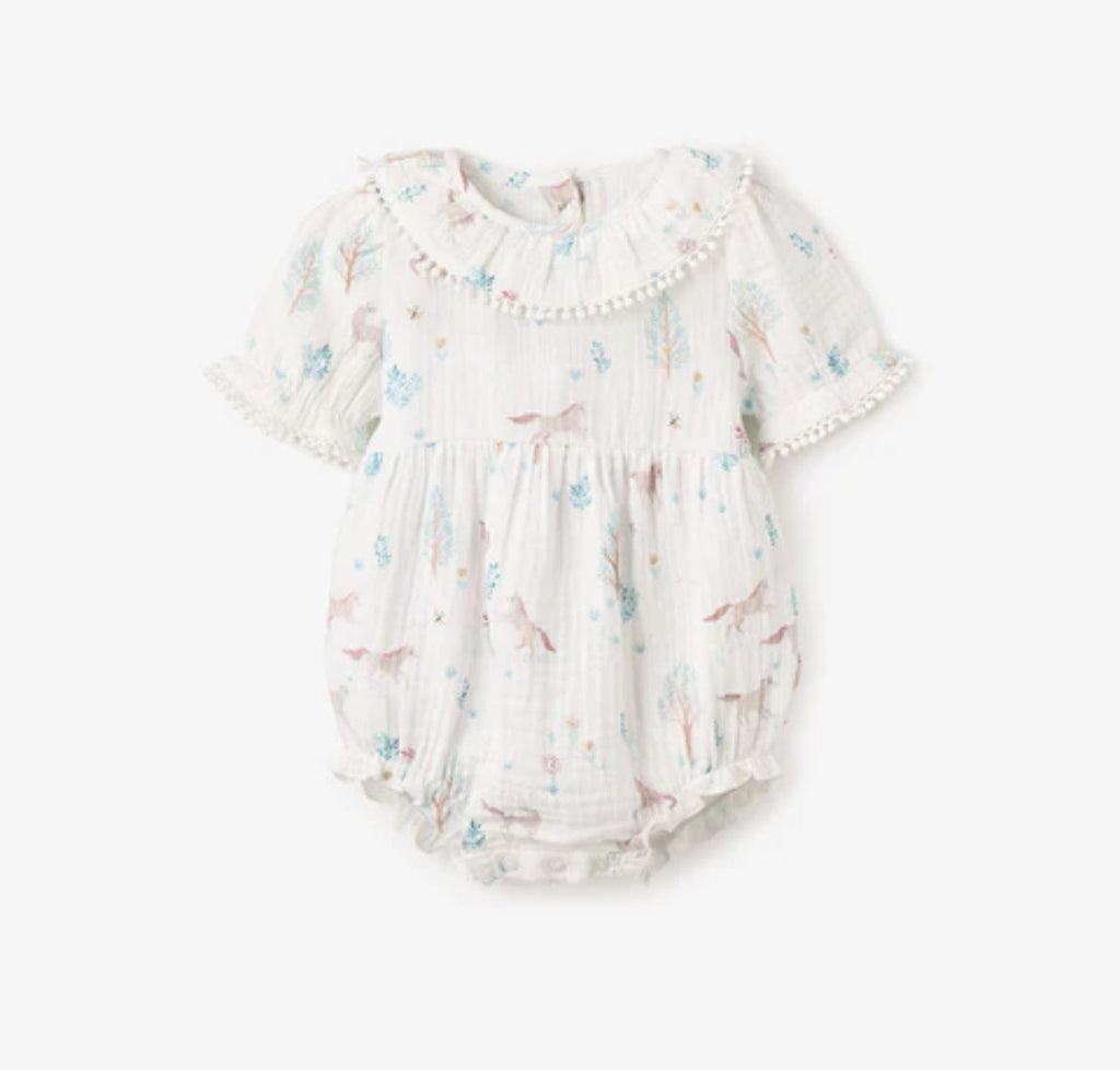 Pony Meadow Organic Muslin Bubble 6-9 mo-Baby-Elegant Baby-Usher & Co - Women's Boutique Located in Atoka, OK and Durant, OK