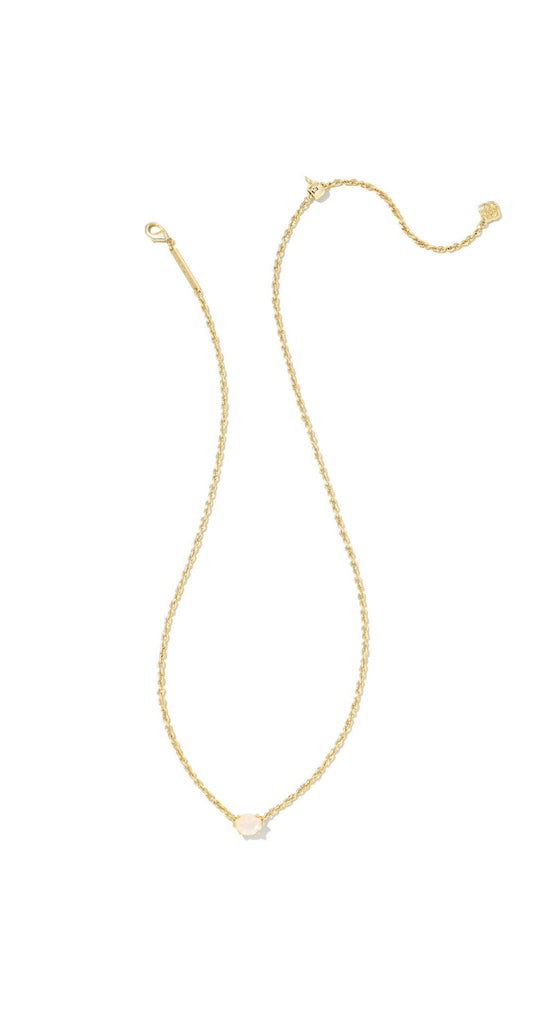 Kendra Scott: Cailin Necklace Gold Champagne Opal-Necklaces-Kendra Scott-Usher & Co - Women's Boutique Located in Atoka, OK and Durant, OK