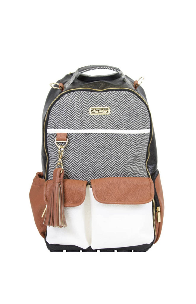 Boss Backpack Diaper Bag Coffee & Cream-Bags & Wallets-Itzy Ritzy-Usher & Co - Women's Boutique Located in Atoka, OK and Durant, OK