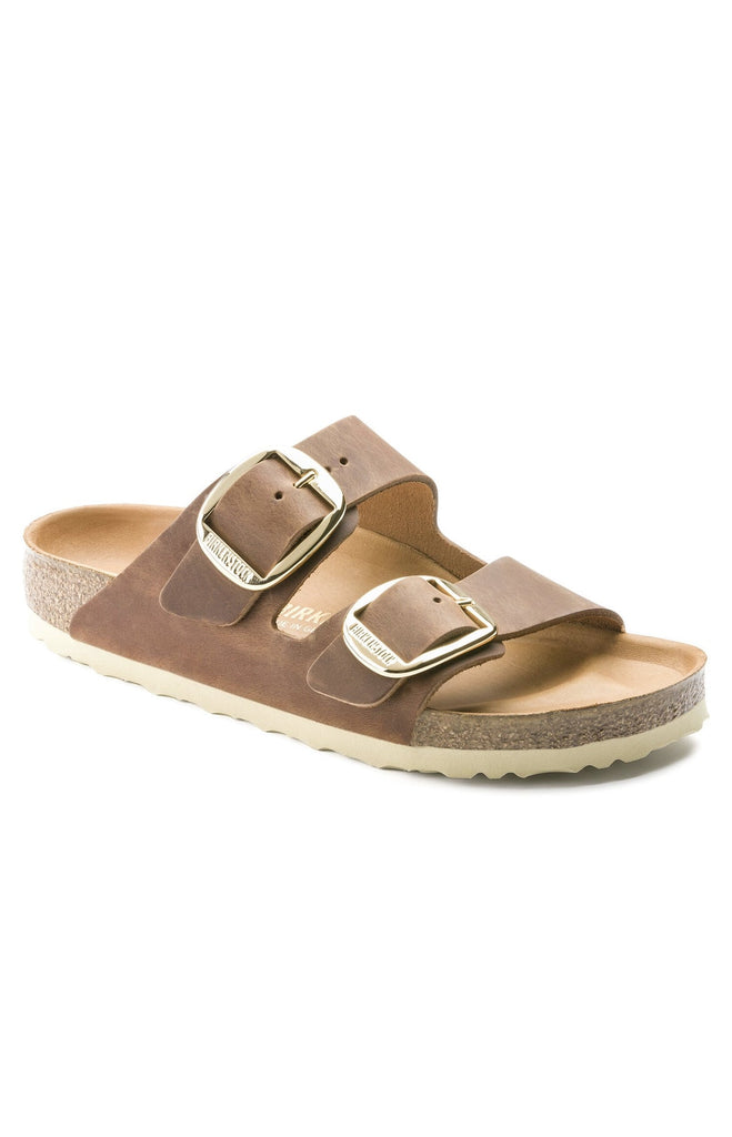 Birkenstock: Arizona Big Buckle, Cognac-Sandals-Birkenstock-Usher & Co - Women's Boutique Located in Atoka, OK and Durant, OK