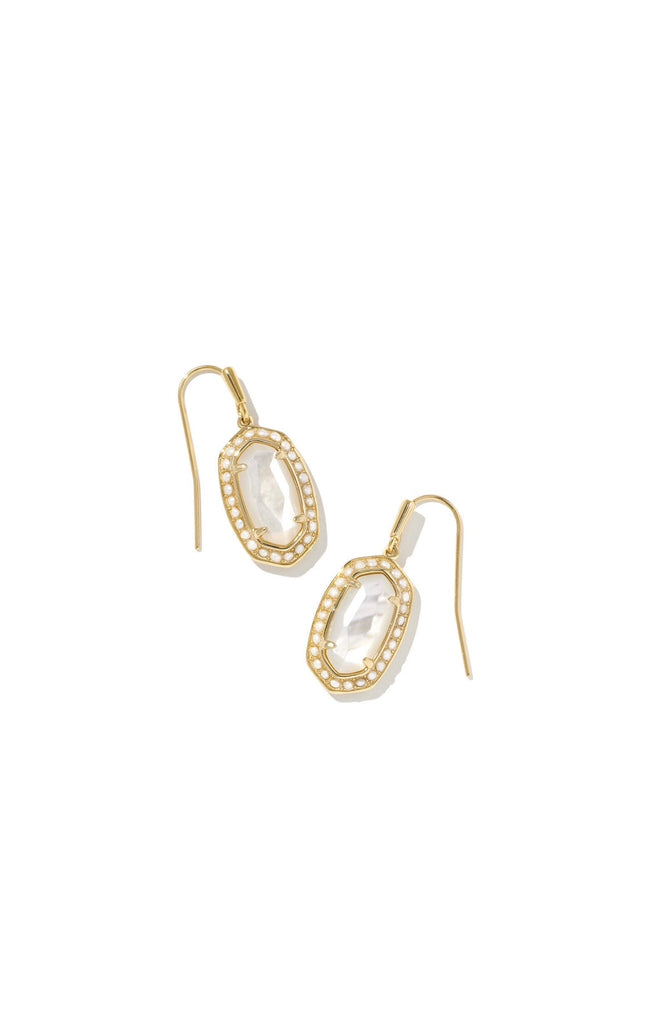 Kendra Scott: Pearl Lee Earring Gold Ivory-Earrings-Kendra Scott-Usher & Co - Women's Boutique Located in Atoka, OK and Durant, OK