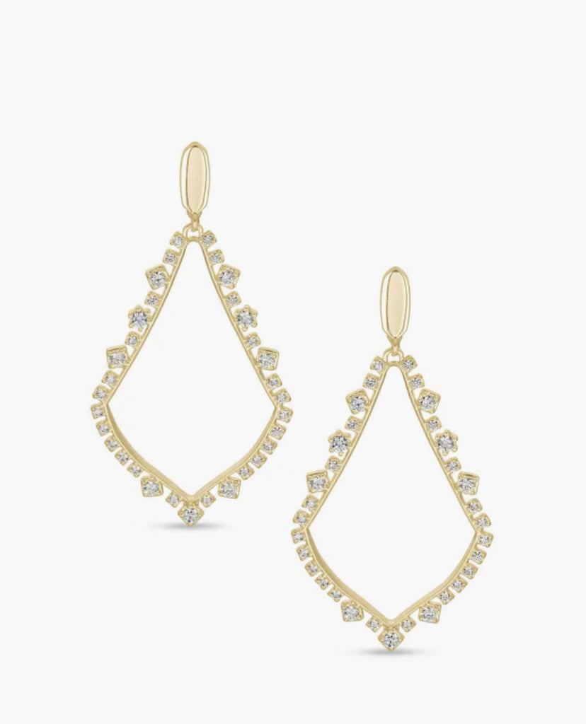 Kendra Scott: Sophee Crystal Clip On-Earrings-Kendra Scott-Usher & Co - Women's Boutique Located in Atoka, OK and Durant, OK