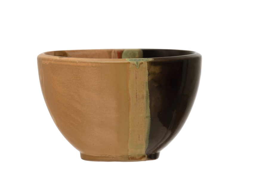 Stoneware Bowl, Reactive Glaze 4 1/2"-Kitchen-Creative Coop-Usher & Co - Women's Boutique Located in Atoka, OK and Durant, OK