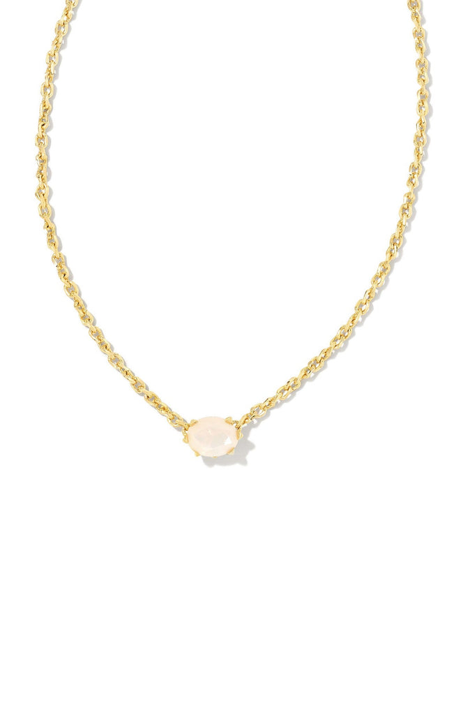 Kendra Scott: Cailin Necklace Gold Champagne Opal-Necklaces-Kendra Scott-Usher & Co - Women's Boutique Located in Atoka, OK and Durant, OK