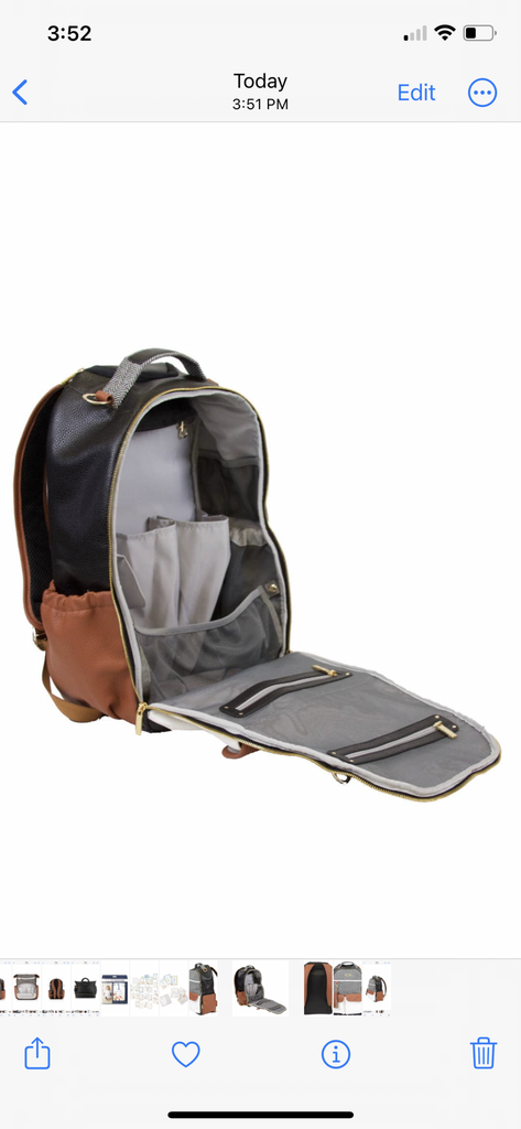 Boss Backpack Diaper Bag Coffee & Cream-Bags & Wallets-Itzy Ritzy-Usher & Co - Women's Boutique Located in Atoka, OK and Durant, OK